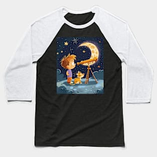 Navigating Childhood with Calvin and Hobbes Baseball T-Shirt